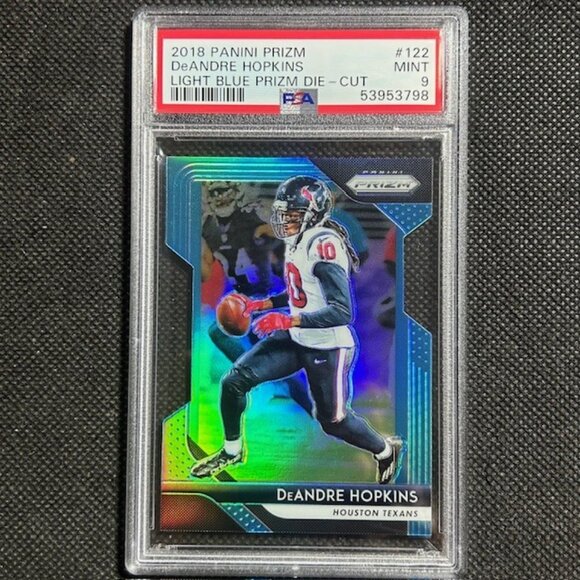 2018 Panini Prizm Blue Die Cut /199 SP DeAndre Hopkins #122 PSA 9 MINT Texans - Picture 1 of 2